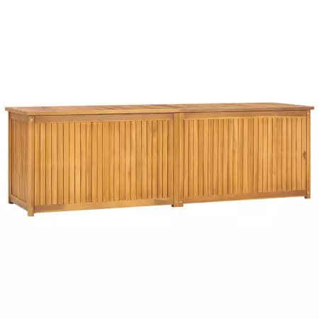 Cassa da Giardino 175x50x55 cm in Legno Massello di Teak