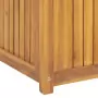 Cassa da Giardino 175x50x55 cm in Legno Massello di Teak