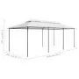 Gazebo 600x298x270 cm Bianco 180g/m²