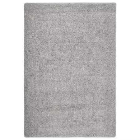 Tappeto Shaggy Grigio Chiaro 120x170 cm Antiscivolo