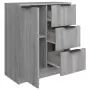 Credenza Grigio Sonoma 60x30x70 cm in Legno Multistrato