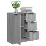 Credenza Grigio Sonoma 60x30x70 cm in Legno Multistrato