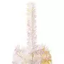 Albero di Natale Artificiale Punte Iridescenti Bianco 180cm PVC