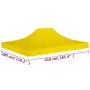 Tetto per Tendone per Feste 4x3 m Giallo 270 g/m²