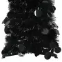 Albero di Natale Artificiale Apribile Nero 120 cm PET