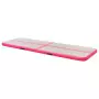 Tappetino Ginnastica Gonfiabile con Pompa 700x100x10cm PVC Rosa