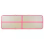 Tappetino Ginnastica Gonfiabile con Pompa 700x100x10cm PVC Rosa