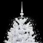 Albero di Natale con Neve e Base a Ombrellone Bianco 190 cm