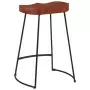 Sgabelli da Bar Gavin 2 pz 45x40x63 cm Legno Massello di Mango