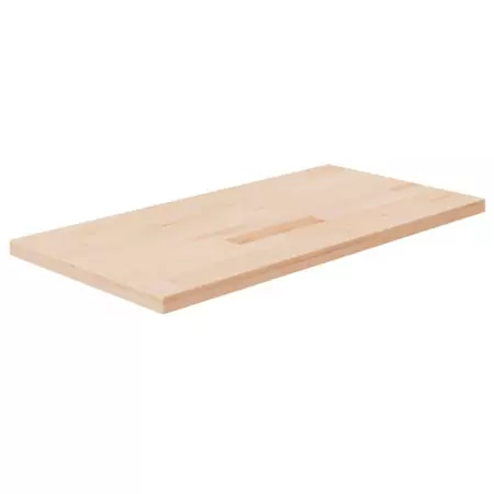 Piano Bagno 100x50x2,5 cm in Legno Massello Non Trattato