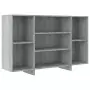 Credenza Grigio Sonoma 120x30x75 cm in Truciolato