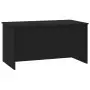 Tavolino da Salotto Nero 102x55,5x52,5 cm in Legno Multistrato