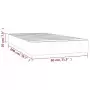 Materasso a Molle Insacchettate Grigio Tortora 80x200x20 cm