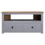 Mobile TV Angolare Grigio 93x49x49cm Pino Massello Panama Range