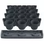 Set per Piante Giardino Verticale 12 pz Antracite Polipropilene