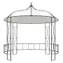 Gazebo 300x290 cm Bianco Rotondo