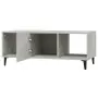 Tavolino Salotto Grigio Cemento 102x50x40 cm Legno Multistrato