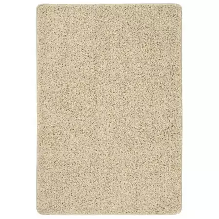 Tappeto Shaggy Crema 120x170 cm Antiscivolo