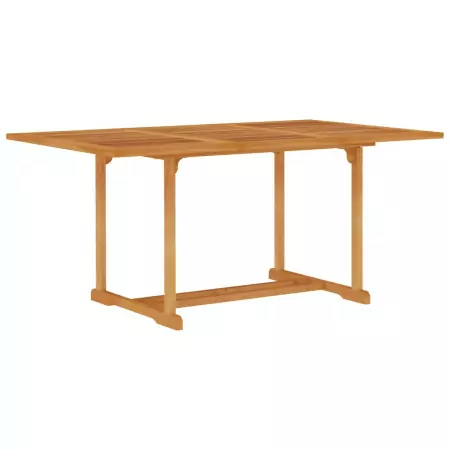 Tavolo da Giardino 150x90x75 cm in Legno Massello di Teak