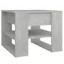 Tavolino Salotto Grigio Cemento 55,5x55x45 cm Legno Multistrato