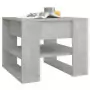 Tavolino Salotto Grigio Cemento 55,5x55x45 cm Legno Multistrato