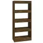 Libreria/Divisorio Rovere Fumo 60x30x135 cm Legno Multistrato