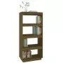 Libreria/Divisorio Miele 60x35x135 cm in Legno Massello di Pino