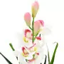 Orchidea Cymbidium Artificiale con Vaso 100 cm Verde