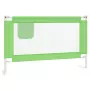 Sponda Letto di Sicurezza per Bambini Verde 120x25 cm Tessuto