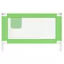 Sponda Letto di Sicurezza per Bambini Verde 120x25 cm Tessuto