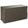 Baule da Giardino Marrone 120x56x63 cm in Rattan PP