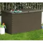 Baule da Giardino Marrone 120x56x63 cm in Rattan PP