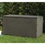 Baule da Giardino Marrone 120x56x63 cm in Rattan PP