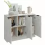 Credenza Grigio Cemento 90,5x30x70 cm in Legno Multistrato