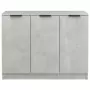 Credenza Grigio Cemento 90,5x30x70 cm in Legno Multistrato