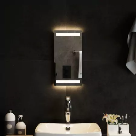 Specchio da Bagno con Luci LED 20x40 cm