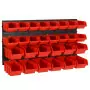 Set da Officina 30 pz Rosso e Nero 77x39 cm in Polipropilene