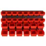 Set da Officina 30 pz Rosso e Nero 77x39 cm in Polipropilene