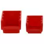 Set da Officina 30 pz Rosso e Nero 77x39 cm in Polipropilene