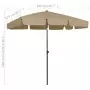 Ombrellone da Spiaggia Grigio Talpa 200x125 cm