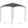 Gazebo 3x3x2,65 m Antracite 180 g/m²