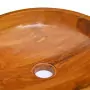 Lavabo in Legno Massello di Teak Φ40x10 cm