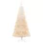 Albero di Natale Artificiale Punte Iridescenti Bianco 180cm PVC