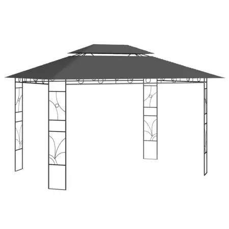 Gazebo 4x3x2,7 m Antracite 160 g/m²