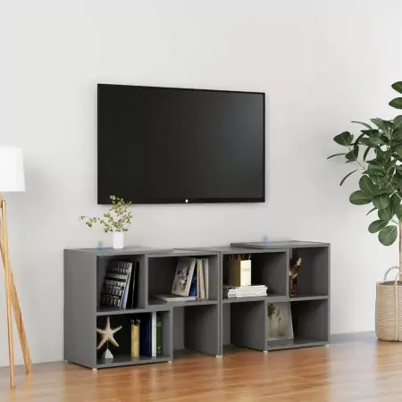 Mobile TV Grigio 104x30x52 cm in Truciolato