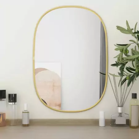 Specchio da Parete Dorato 50x35 cm