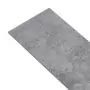Listoni Pavimento in PVC 4,46 m² 3 mm Autodesivi Grigio Cemento