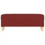 Panca Rosso Vino 100x35x41 cm in Tessuto