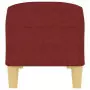 Panca Rosso Vino 100x35x41 cm in Tessuto