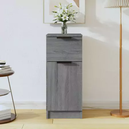 Credenza Grigio Sonoma 30x30x70 cm in Legno Multistrato